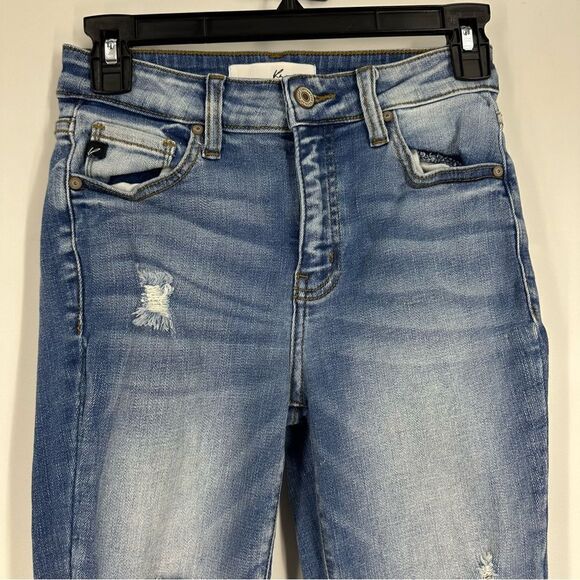 KANCAN Women’s Ripped Destroyed Frayed Hem Denim Jeans Sz 25 - Picture 8 of 12